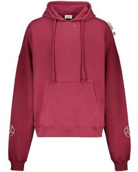 Isabella 1985 - Hoodies & Sweatvesten ,Rood ,Katoen Hooded Sweatshirt - Lyst
