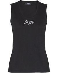 Balmain - Sleeveless Tops - Lyst