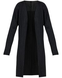 Issey Miyake - Truien & Vesten ,Zwart ,Polyester Basics 15 Coat - Lyst