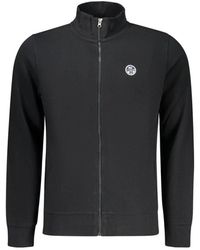 North Sails - Hoodies & Sweatvesten ,Zwart ,Katoen Sweatshirt Met Lange Mouwen - Lyst