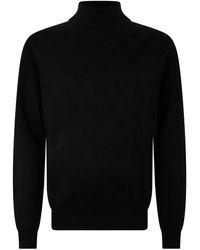 Philipp Plein - Truien & Vesten ,Zwart ,Wol Turtle Neck Ls Monogram - Lyst