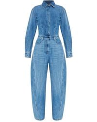 Givenchy - Denim Jumpsuit - Lyst