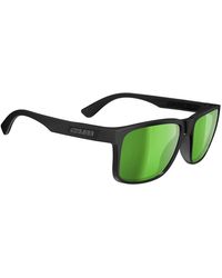 Salice - Accessoires ,Zwart ,Zwart/Groene Zonnebril - Lyst