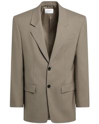 Saint Laurent - Jassen ,Wol Single-Breasted Jas - Lyst
