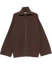 Frankie Shop - Truien & Vesten ,Bruin ,Veda Oversized Zip-Up Vest - Lyst