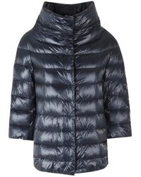Herno - Jassen ,Blauw ,Katoen Aminta Down Jacket - Lyst