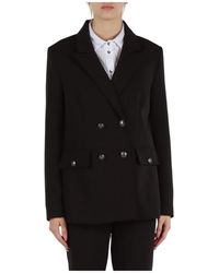 Guess - Stretch Stof Double-Breasted Jas - Lyst