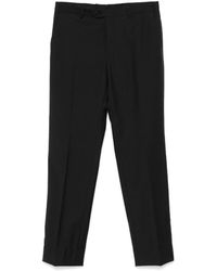 Brioni - Broeken ,Zwart ,Wol Zwarte Wollen Blend Broek Keperbinding - Lyst