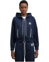 Michael Kors - Piqué Contrast Trainingsjack Met Rits - Lyst