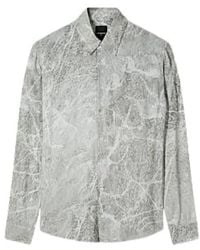 Patrizia Pepe - Overhemden ,Grijs ,Camicia Marble - Lyst