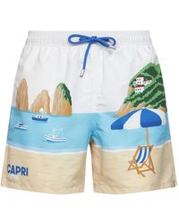 MC2 Saint Barth - Badmode ,Veelkleurig ,Polyester Gustavia Zwemshorts - Lyst