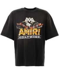 Amiri - Tops ,Zwart ,Katoen Oversized Katoenen T-Shirt - Lyst