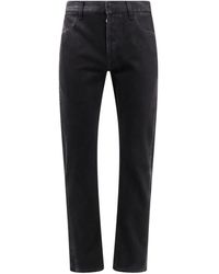 McQueen - Jeans ,Zwart ,Katoen Zwarte Katoenen Broek Metalen Knopen - Lyst