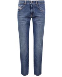 DIESEL - Jeans slim fit blu per uomo - Lyst