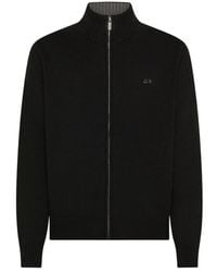 Sun 68 - Zwarte Wol Kasjmier Vest Trui - Lyst