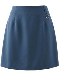 Trussardi - Korte Rok Met Hoge Taille - Lyst