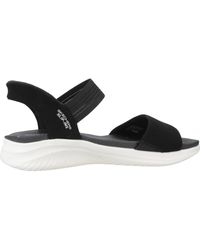 Skechers - Ultra Flex Platte Sandalen - Lyst