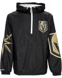 Mitchell & Ness - Fitness ,Zwart ,Polyester Nhl Team Og 2.0 Anorak Windbreaker - Lyst