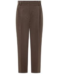 Brunello Cucinelli - Cropped Trousers - Lyst