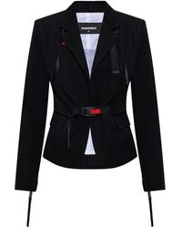 DSquared² - Jassen ,Zwart ,Wol Wol Blazer - Lyst