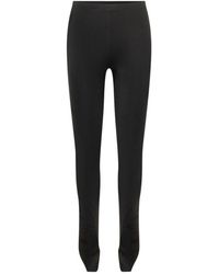 IRO - Broeken ,Zwart ,Leer Titanium Tapered Broeken Met Geplooide Zomen - Lyst