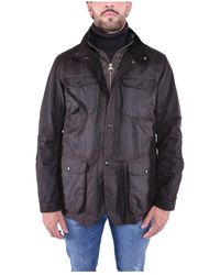 Barbour - Klassische wachsjacke im tartan-muster - Lyst