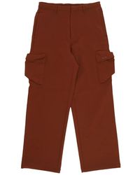 Arte' - Broeken ,Oranje ,Polyester Technische Cargo Broek Oranje - Lyst