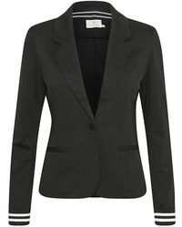 Kaffe - Gestreifter blazer mit sportlichem touch - Lyst