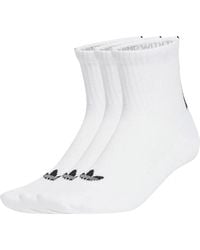 adidas - Quarter 3 Back Stripes Sokken 3 Paar - Lyst
