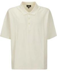 A.P.C. - Tops > polo shirts - Lyst