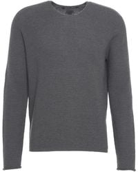 Hannes Roether - Strukturierter Strickpullover Grigio Aw25 - Lyst