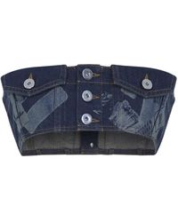 Jean Paul Gaultier - Tops ,Blauw ,Katoen Sleeveless Top - Lyst