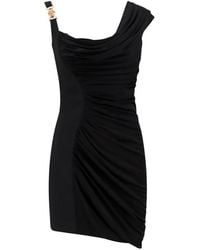 Versace - "Medusa 95" Mini Draped Dress - Lyst