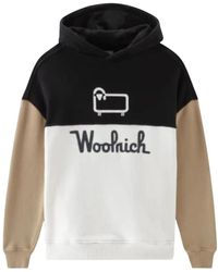 Woolrich - Color Block Hoodie - Lyst