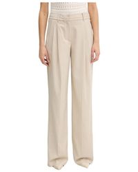 Guess - Wide Trousers - Lyst