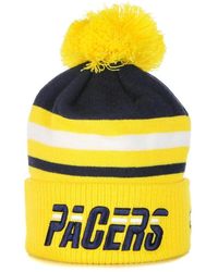 KTZ - Accessoires ,Geel ,Nba City Pom Pom Beanie Hat - Lyst