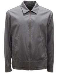 Neil Barrett - Lockeres Harrington-Kragen-Bomberhemd - Lyst