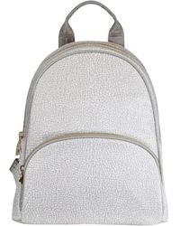 Borbonese - Tassen ,Wit ,Leer Backpack Medium - Lyst
