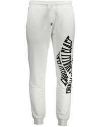 Roberto Cavalli - Broeken ,Wit ,Katoen Cotton Pant - Lyst