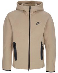 Nike - Sudadera Ligera Con Capucha Para Hombre Tech Fleece Con Cremallera Completa Windrunner Hoodie Caqui/Negro - Lyst