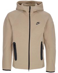 Nike - Sudadera Ligera Con Capucha Para Hombre Tech Fleece Con Cremallera Completa Windrunner Hoodie Caqui/Negro - Lyst