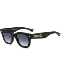 DSquared² - Zonnebril Met Ronde Glazen - Lyst