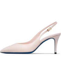 Loriblu - Nappa Leren Slingbacks - Lyst