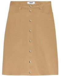 MSGM - Midi Skirts - Lyst