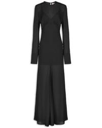 Aniye By - Kleedjes ,Zwart ,Tule Lange Jurk - Lyst