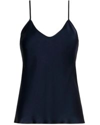Max Mara - Tops ,Blauw ,Satijn Casual Top - Lyst