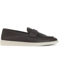Prada - Schoenen ,Bruin ,Leer Suede Loafers - Lyst