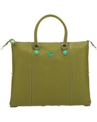 Gabs - Wendbare Ledertasche Blau Grün - Lyst