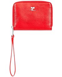 Courreges - Naplack Zipped Compact Wallet - Lyst
