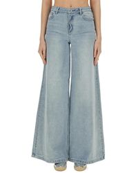 Michael Kors - Jeans ,Blauw ,Denim Denim Wide-Leg Jeans - Lyst